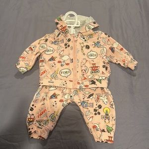 Fendi print tracksuit -infant-